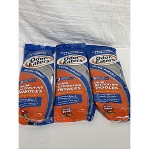 Odor-Eaters Ultra Durable Odor Destroying Insoles Trim to Fit 1 Pair (3 Pack)